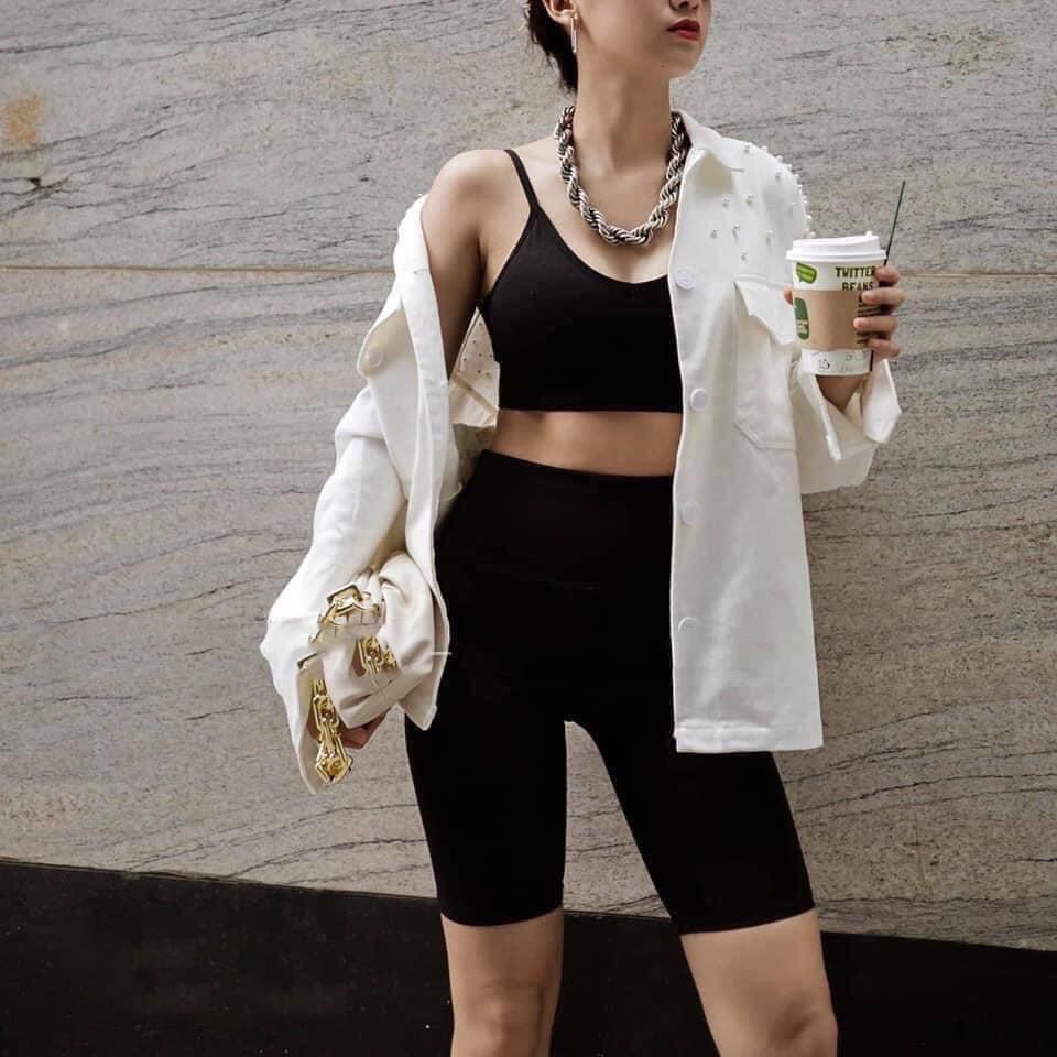 Quần legging lửng đùi nữ MIA 1992 cao cấp - Quần legging nữ đùi bó sát mông sexy chất liệu cotton mặc siêu mát