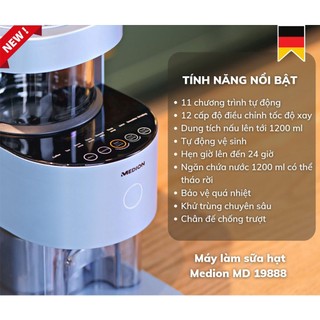 Máy làm sữa hạt MEDION MD19888 [MODEL 2023]
