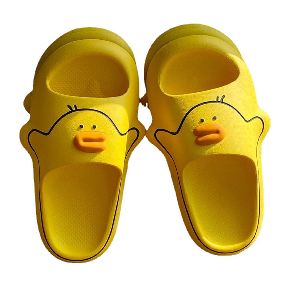 Dép Đi Trong Nhà Đế Dày Chống Trượt Họa Tiết Vịt Hoạt Hình Dễ Thương Cho Nữ