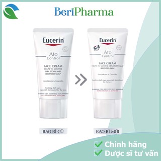 Kem Dưỡng Cho Da Khô và Da Bị Kích Ứng Eucerin Ato Control Soothing Face Cream 50ml