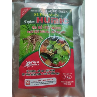 Humic Super 1Kg Cải Tạo Đất, giải độc, hạ phèn, xốp đất, giúp bộ rể phát triển mạnh