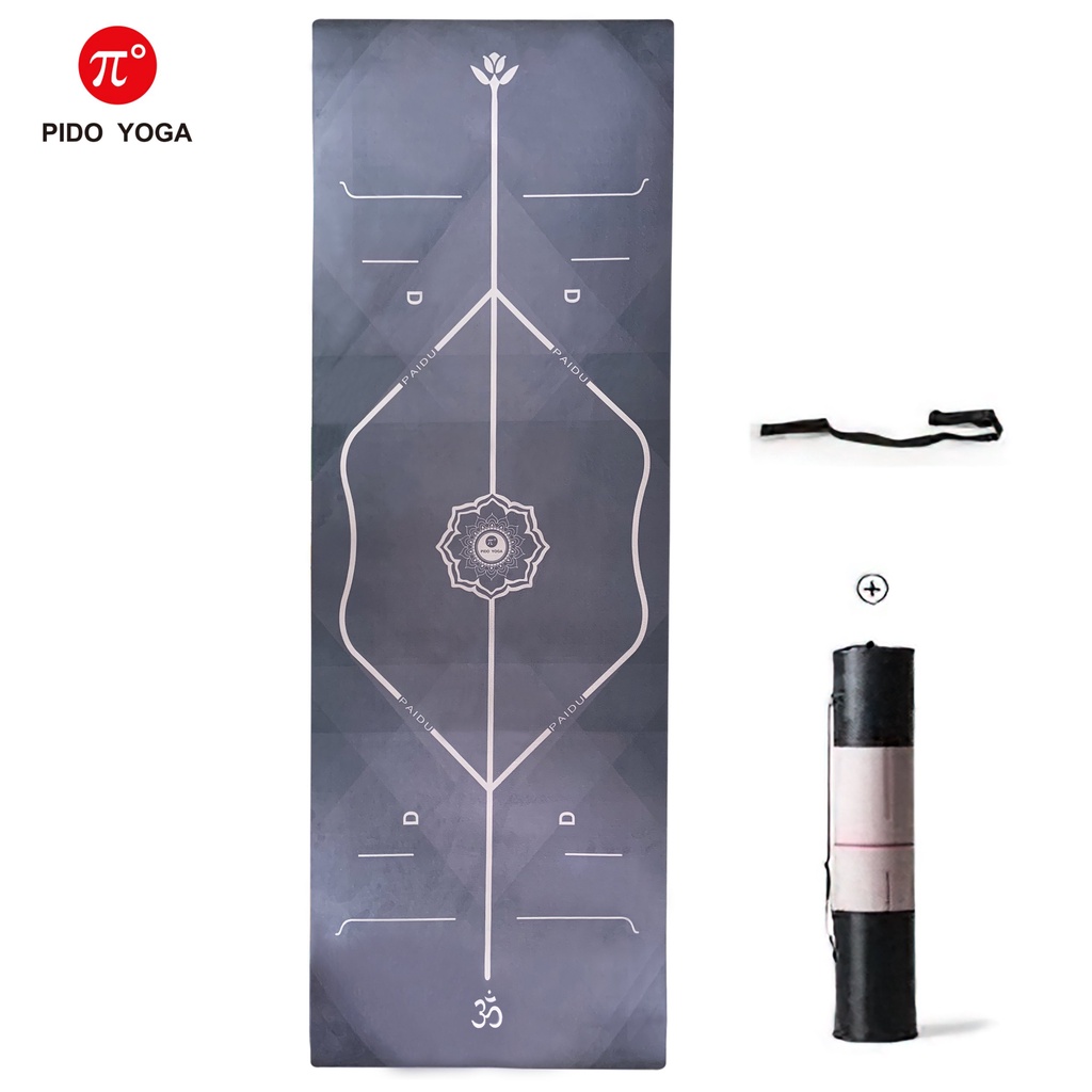 Thảm tập Yoga PIDO Họa tiết 6mm Cao Cấp -Tặng kèm túi đựng