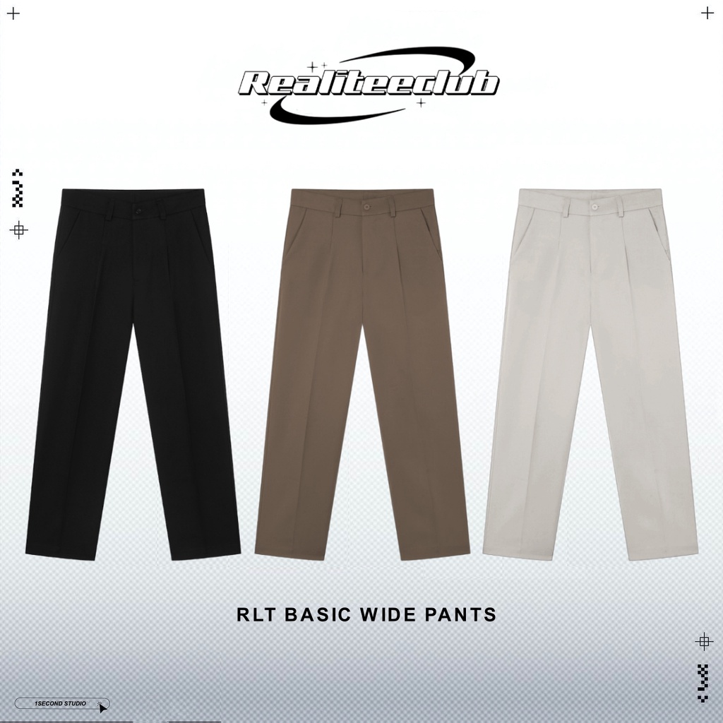 Quần Tây Ống Rộng / REALITEE BASIC WIDE PANTS