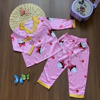 (8-35kg)bộ pijama lụa gấm cho bé