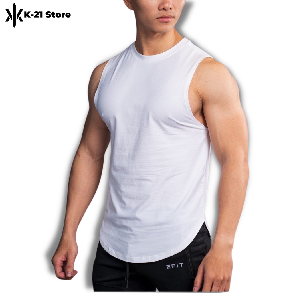 Combo 3 Áo ba lỗ Nam - Áo thun nam vải cotton - Áo 3 lỗ tập gym thoáng mát hút mồ hôi đủ size từ 45kg đến 90kg K-21