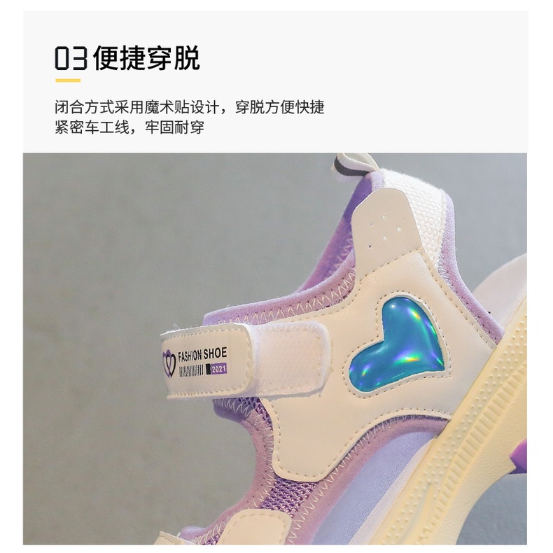 Xăng đan Thoải Mái Thoáng Khí Thời Trang Mùa Hè Phong Cách Hàn Quốc Cho Bé Gái