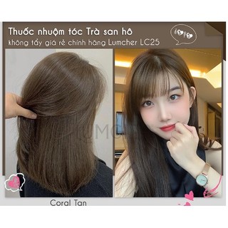 Thuốc nhuộm tóc Trà San Hô không tẩy giá rẻ chính hãng Lumcher LC25