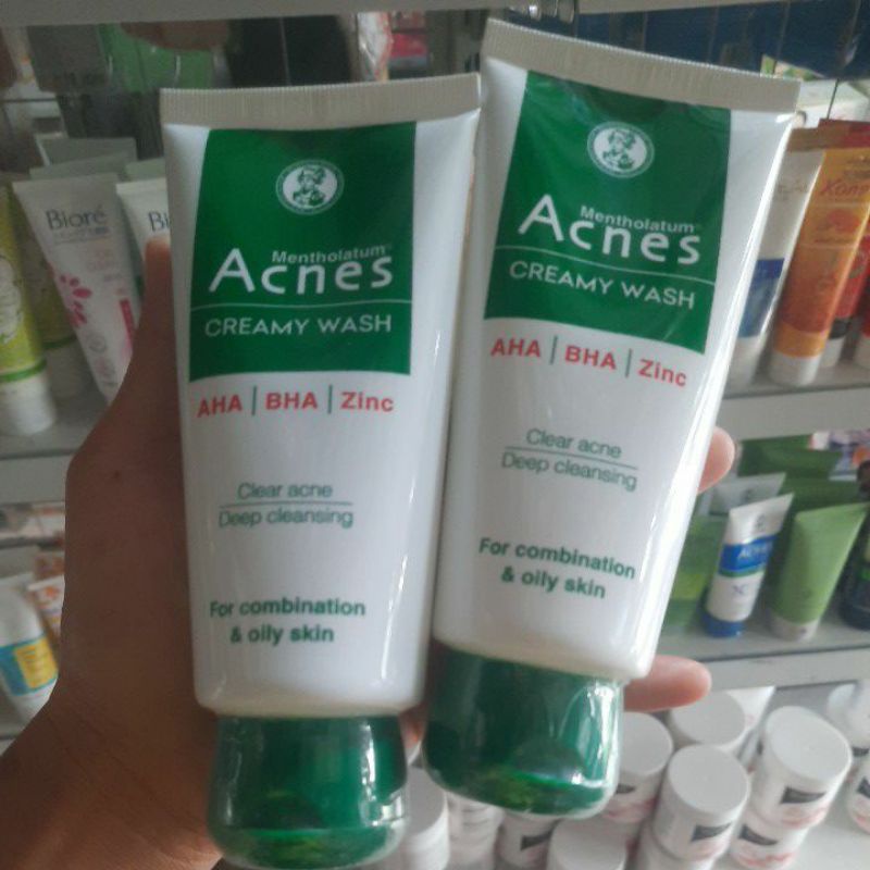 sữa rửa mặt acnes ngăn ngừa mụn, trắng da 100g