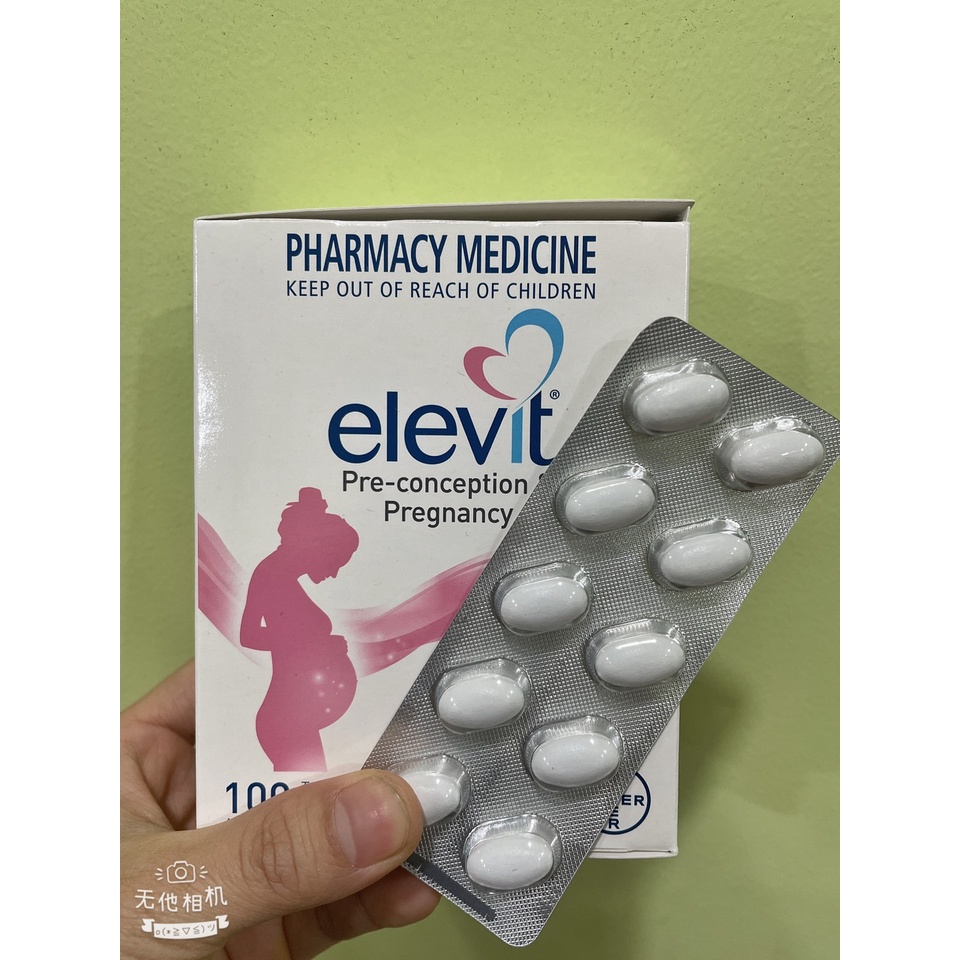 Elevit bầu Úc tách vỉ, Vỉ 10 viên