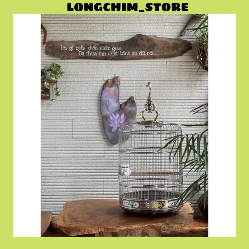 Lồng chim decor, Lồng chim hoạ mi, khướu, choè than size 40 và 42 lồng inox Tàu.