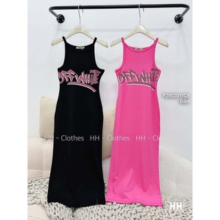 Đầm thun 3 lỗ ôm body dáng dài!