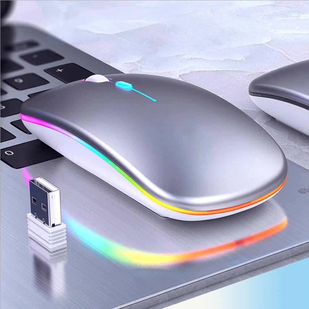 Chuột Máy Tính Không Dây Pin Sạc 4Zone Chuột Không Dây 2 chế độ kết nối Không Gây Tiếng Ồn - Chuột văn phòng  RGB CMT01 | BigBuy360 - bigbuy360.vn