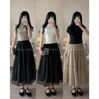 Áo croptop thun cổ leo tay cộc (ảnh thật kèm video)