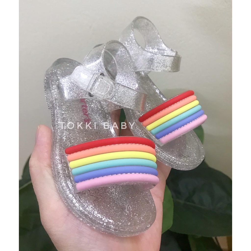 Sandal nhựa thơm hình cầu vồng cho bé SCT002