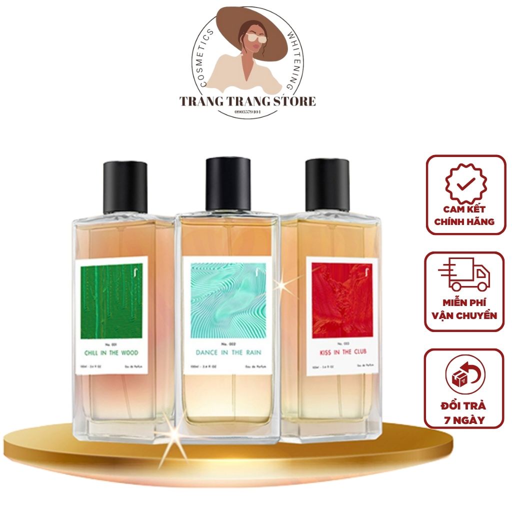Nước Hoa F Fresh Spray - Nước Hoa Gil Lê Chai 100Ml Công Nghệ Lưu Hương 12h Với 3 Tầng Hương Đặc Biệt Eau De Parfum