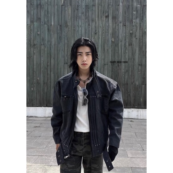 Dark Heavy Jacket - Áo khoác biker hình in sau lưng cực ngầu