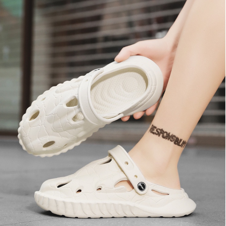 2023 Dép Bít Mũi Đế Mềm Thời Trang Đi Biển Cho Nam