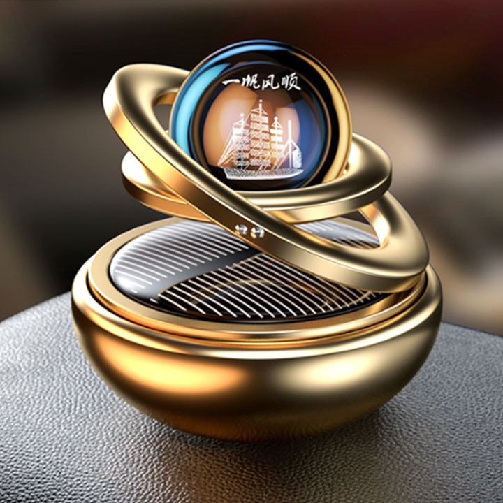 Sáp Thơm Ô Tô, Vòng Xoay Vô Cự để taplo, Nước Hoa Khửi Mùi Cao Cấp Gắn Taplo Tự Quay Bằng Năng Lượng Mặt Trời siêu thơm