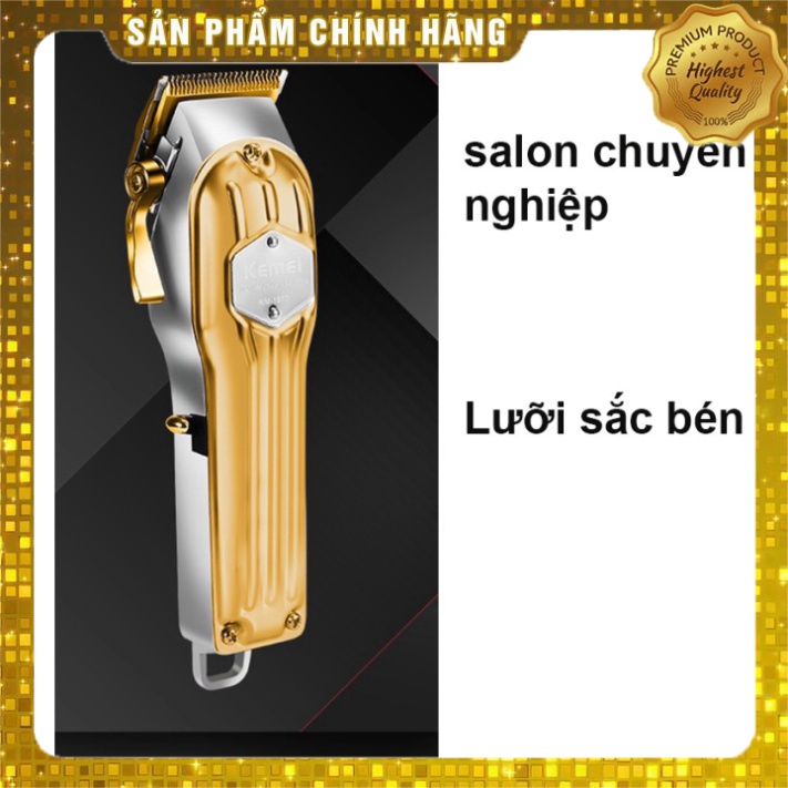 Tông Đơ Cắt Tóc Chuyên Nghiệp Kemei 1977-1976 pin  2500mAh - Máy Cắt Tóc Salon