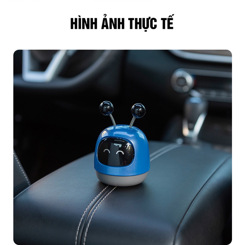 Sáp thơm ô tô, trang trí táp lô, khử mùi ô tô, hương thơm xe hơi, mô hình robot chuyển động dễ thương