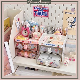  KỆ THỎ 2 TẦNG ĐỰNG DỤNG CỤ HỌC TẬP/ĐỒ TRANG ĐIỂM NHỎ GỌN TIỆN LỢI