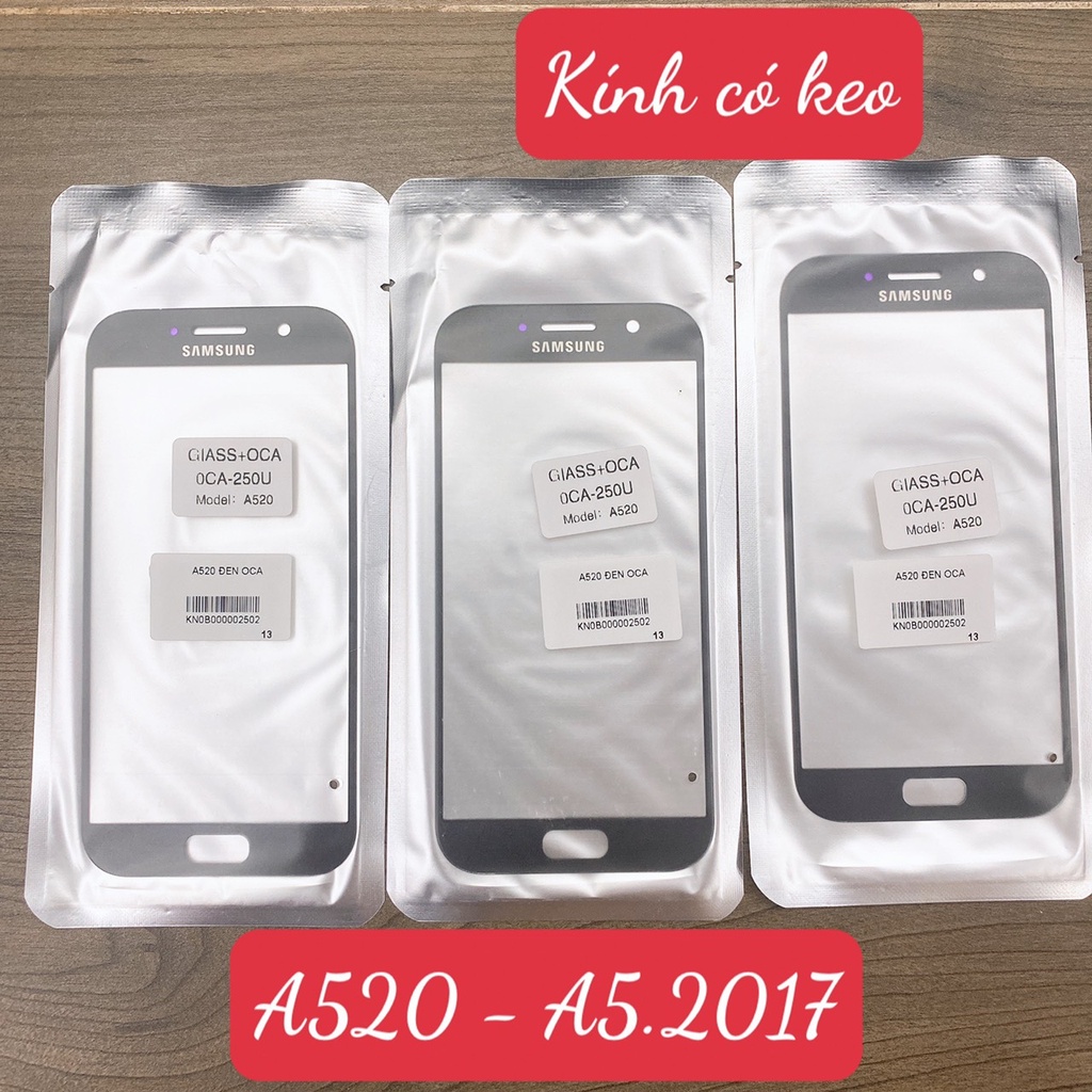 KÍNH ÉP CÓ KEO OCA SAMSUNG A520 - A5.2017 - GIÁ SỈ - GIÁ RẺ