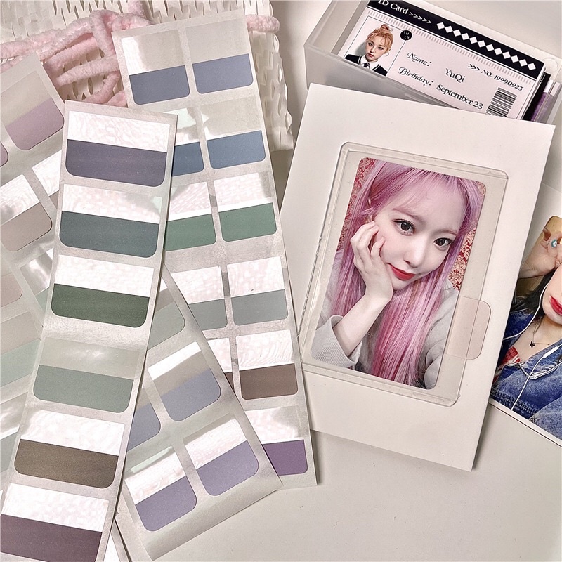 Sticker note nhiều màu sắc_đánh dấu lấy card trong top