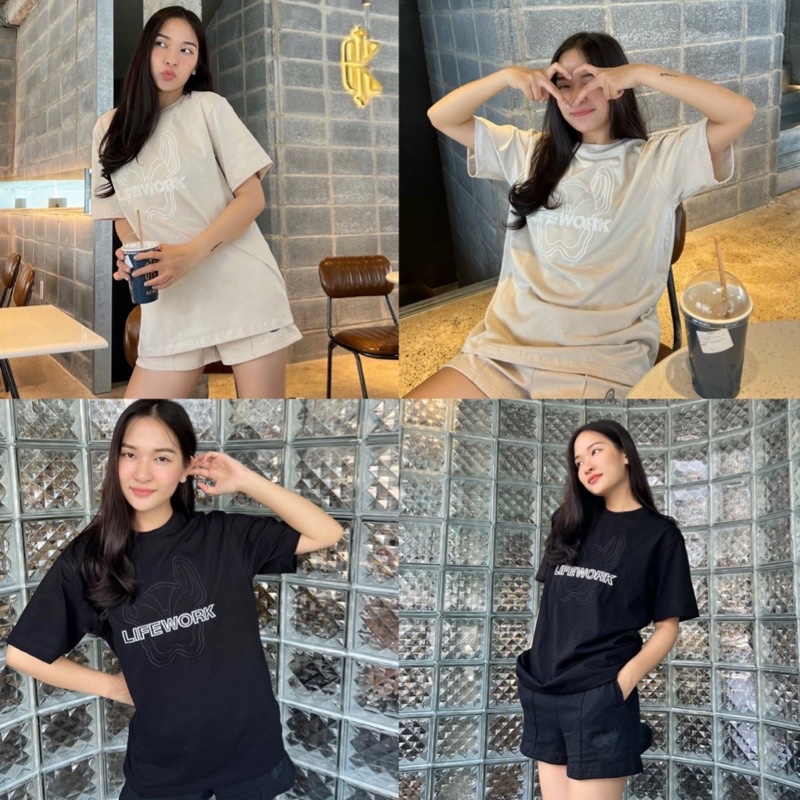 (ảnh thật hàng chuẩn hãng) Áo phông/ short L.ifework đủ full màu