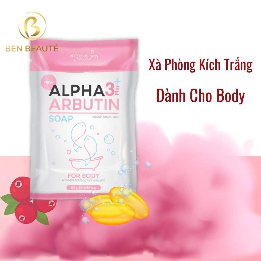 Xà Phòng Kích Trắng Alpha Arbutin Collagen Soap Thái Lan 80g