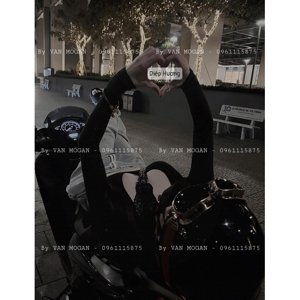 Áo croptop mix quần xuông cá tính