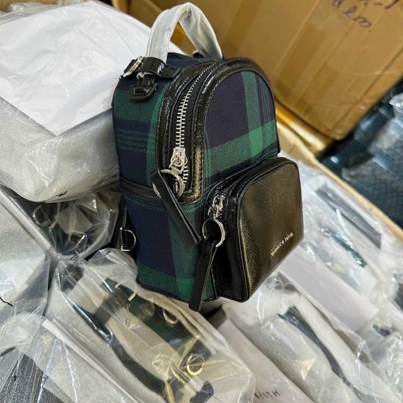 Balo nữ, balo mini bò sữa chất siêu đẹp, size 18 đeo chéo, đeo balo