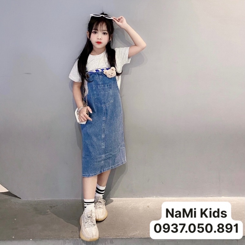SET VÁY YẾM JEANS V.N SIZE CHO BÉ 17-48KG. HÀNG MỚI VỀ CÓ SẴN SHOP GIAO HOẢ TỐC