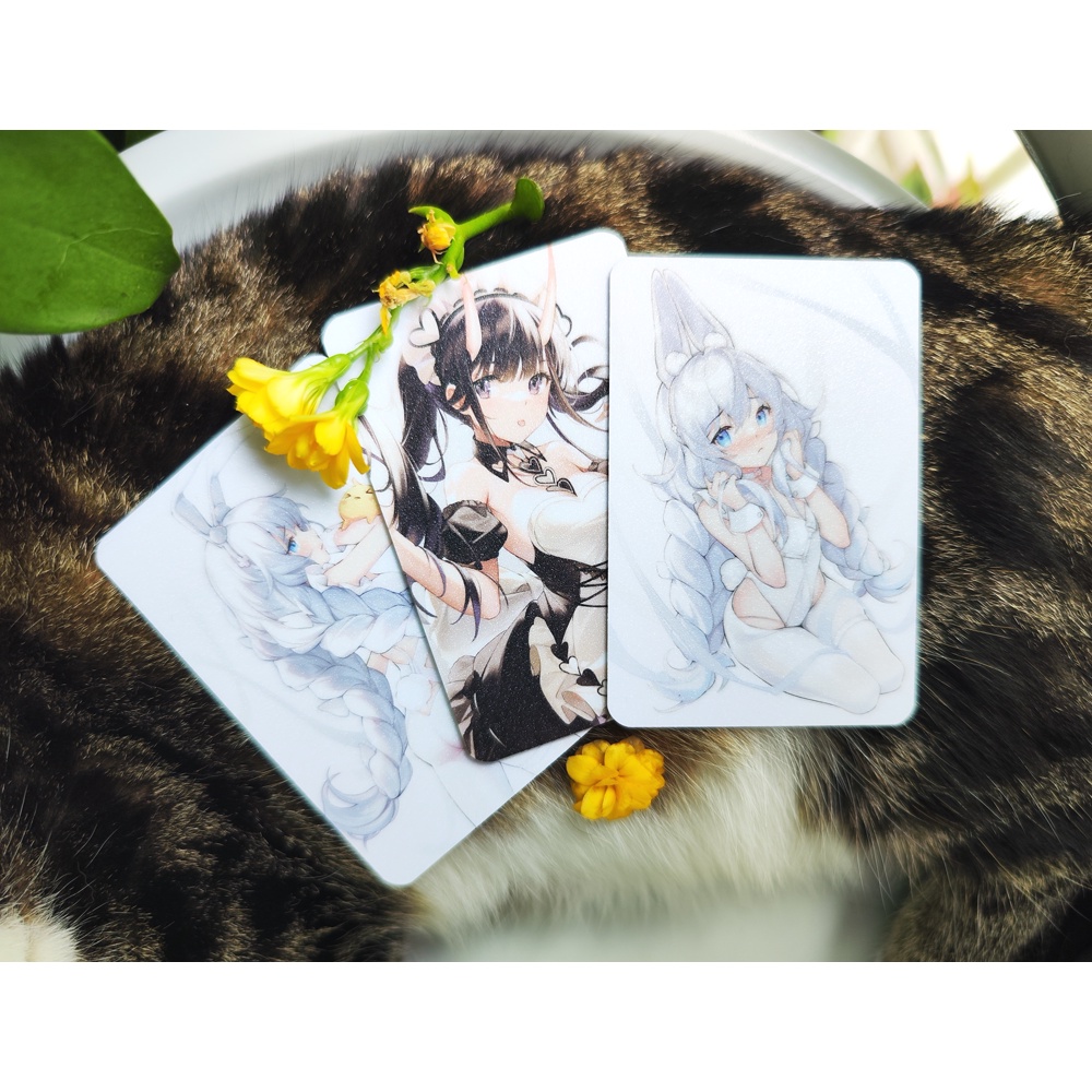 Card nhựa PVC bo góc nhũ Azur Lane  by UOSA