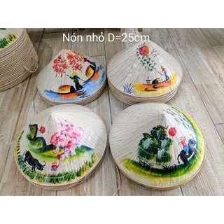 Nón Lá Vẽ  - Loại nhỏ (D=25cm)
