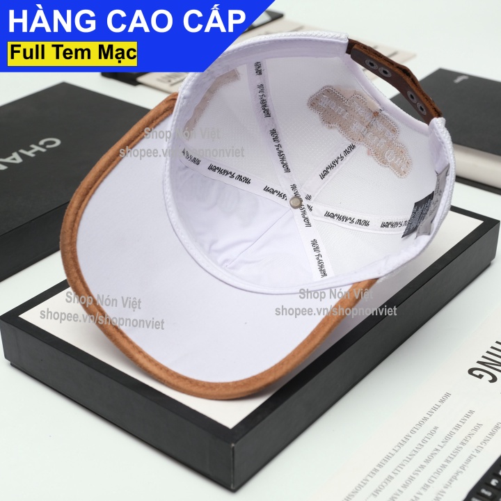 Mũ Lưỡi Trai Nón Kết Thêu Song Gà Đá Chiến Kê Lớn Nổi Chóp Nón Có Nút Thép Hình Rồng Màu Trắng Phối Lưới Trắng For