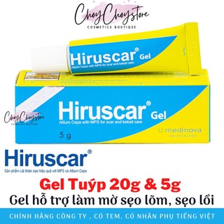 [TEM CTY]  HIRUSCAR 5g & 20g - Gel cải thiện sẹo vừa, sẹo lõm, sẹo thâm tuýp 5g & 20g