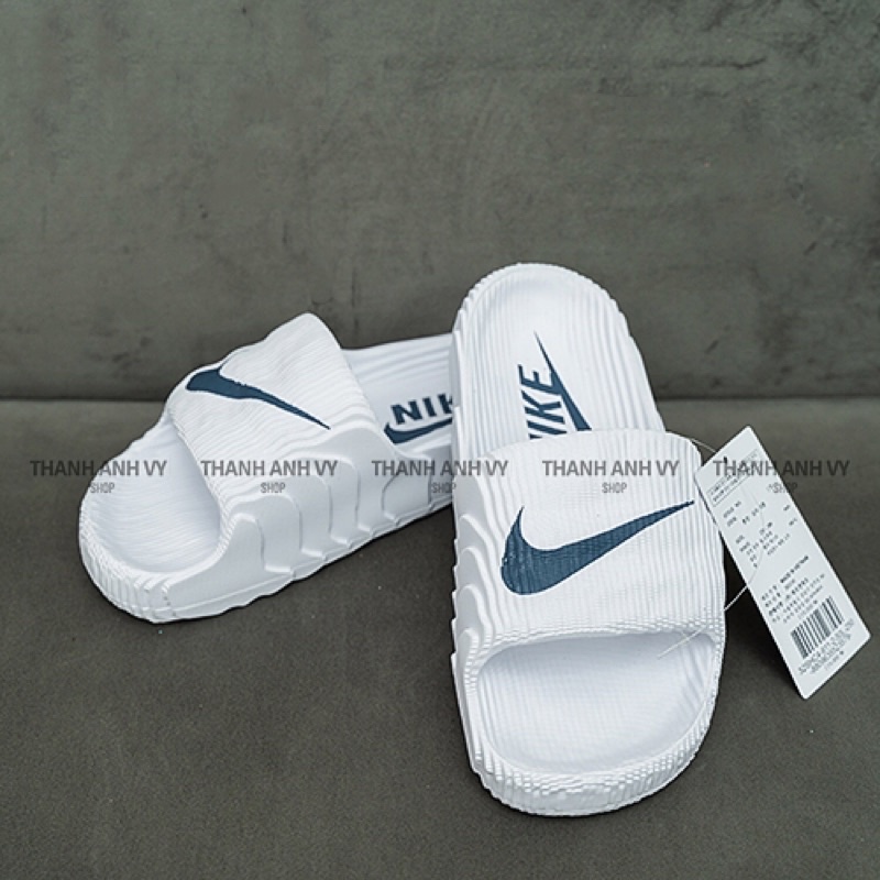 Dép Nikee đúc nguyên khối siêu nhẹ, dép unisex quai ngang đẹp dáng thể thao chống nước full box