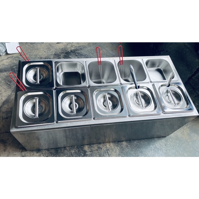 thùng để khay toping bảo quản đá bên dưới khay khay 1/6-1/9-1/4