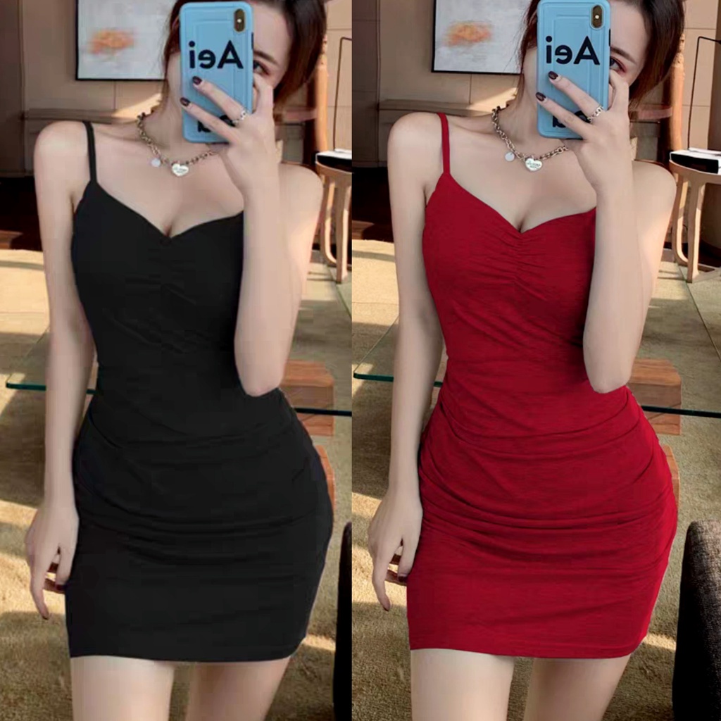 Đầm Váy 2 Dây Bigsize, Đầm Ôm Body Siêu Tôn Dáng,Vải Co Dãn, Mặc Đi Chơi,Dự Tiệc Siêu Xinh G74