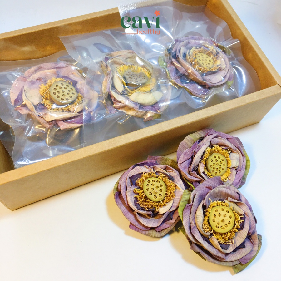 Trà Sen Nguyên Bông Sấy Lạnh, Trà sen Sa Đéc giúp ngủ ngon