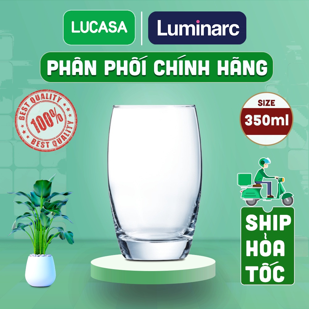 Bộ 6 Ly Thủy Tinh Luminarc Salto 350ml - Loại Cao BOL2560 | Phân Phối Chính Hãng