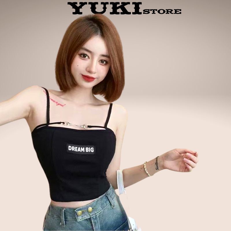 Áo Bra 2 Dây Có Mút Đệm Ngực Ôm Dáng Cho Nữ YUKI STORE 864