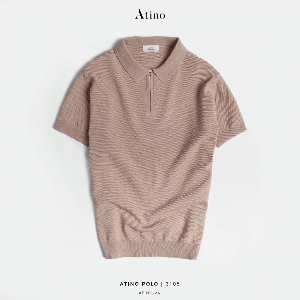 Áo Polo Nam ATINO Vải Len Viscose Trẻ Trung Form Regular PL3.3105