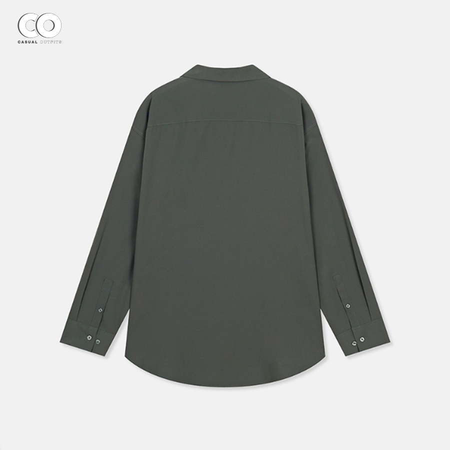 Áo sơ mi tay dài SPAO chất poly thun co giãn thoáng mát - 4 màu