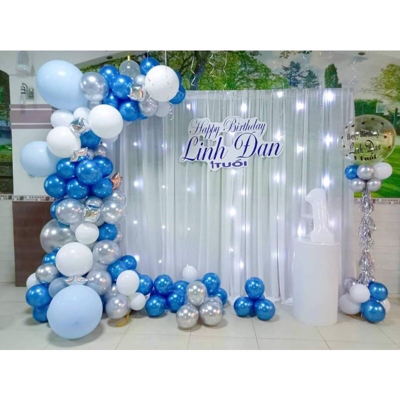 vải rèm phông trang trí sinh nhật , sự kiện, kỉ niệm, đám cưới