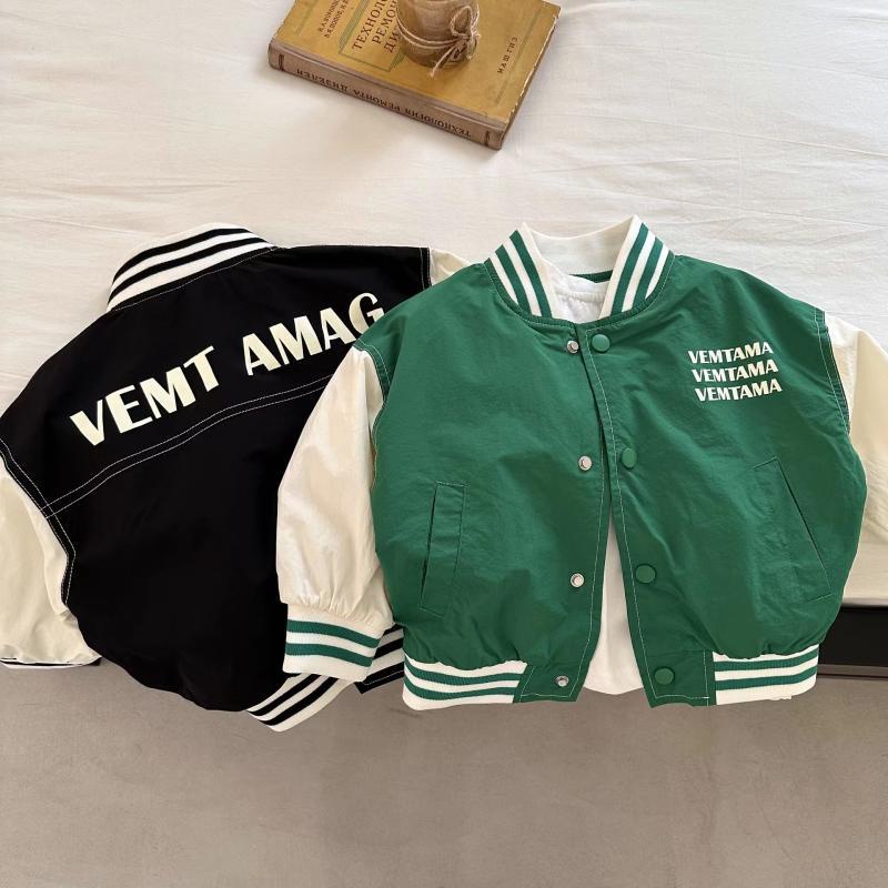 Áo Khoác Bóng Chày In Chữ Phong Cách Hàn Quốc Thời Trang Mùa Xuân Mới Cho Bé Trai Và Gái