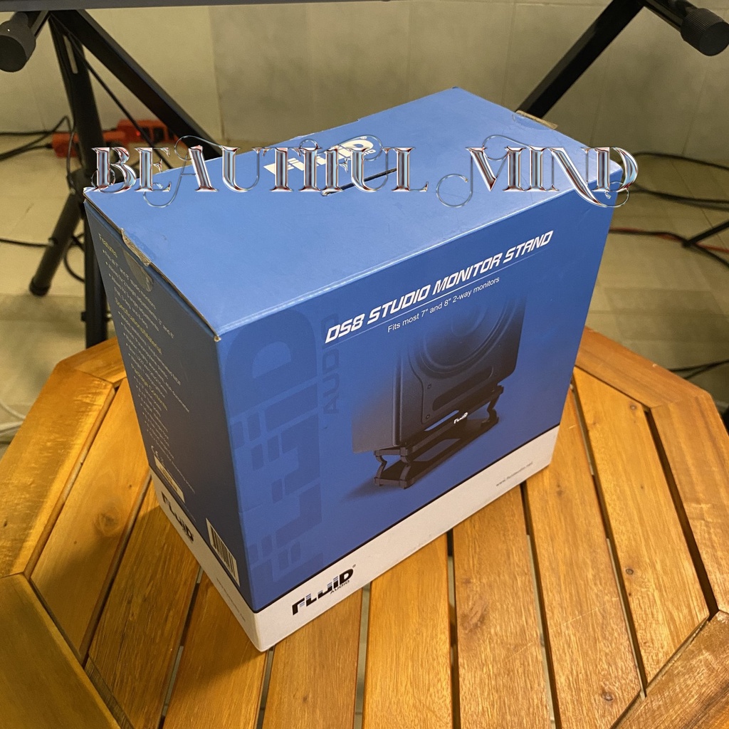 Chân loa kiểm âm để bàn chống rung Fluid Audio DS8 Desktop Monitor Stands Pair Đã dùng Hộp đầy đủ