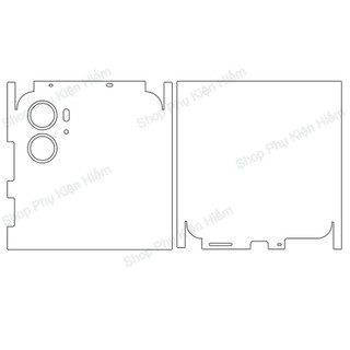 Dán ppf full viền oppo n2 flip - tặng dán camera