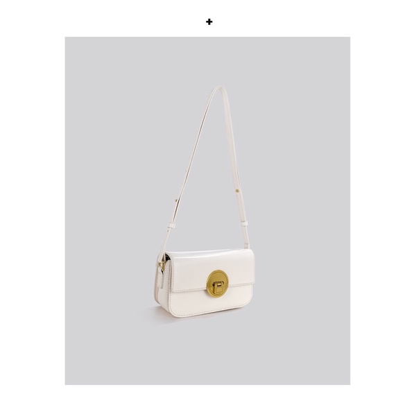 Túi xách nữ đeo chéo, kẹp nách thời trang khoá tròn gập chất liệu da PU