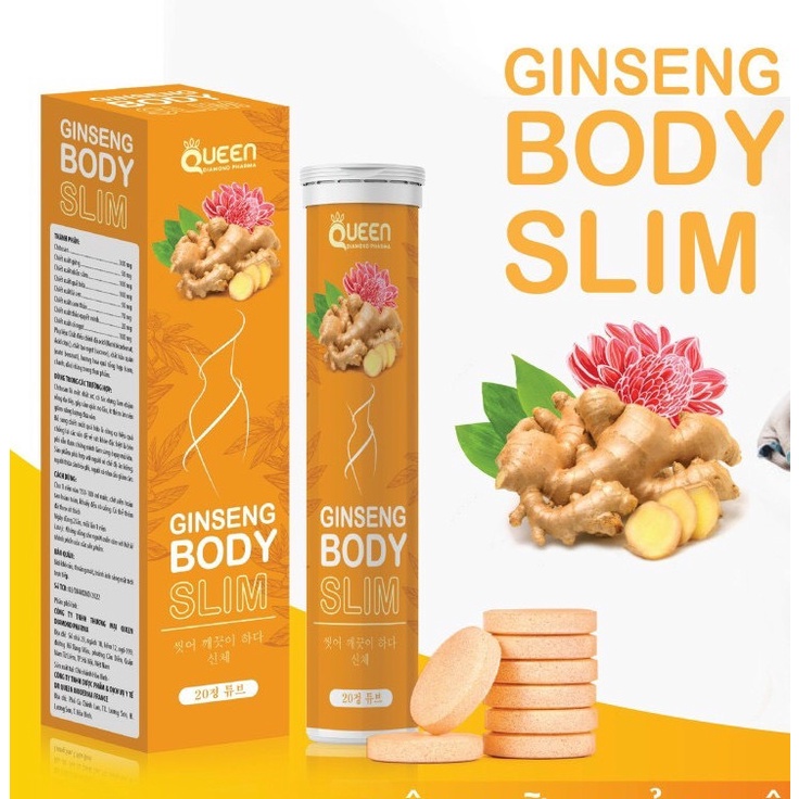Sủi Gừng Giúp Giảm cân, Giảm mỡ, cho vòng eo thon và săn chắc hộp 20 viên